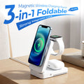 Support de recharge magntique pliable 3-en-1 pour vos appareils du quotidien