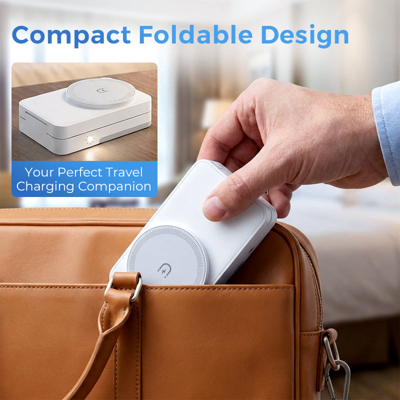Support de recharge magntique pliable 3-en-1 pour vos appareils du quotidien