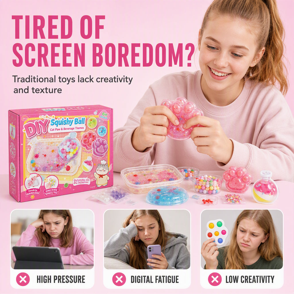 DE REDUZIERUNG DIY Squishy-Set: Verspieltes Antistress-Eis am Stiel