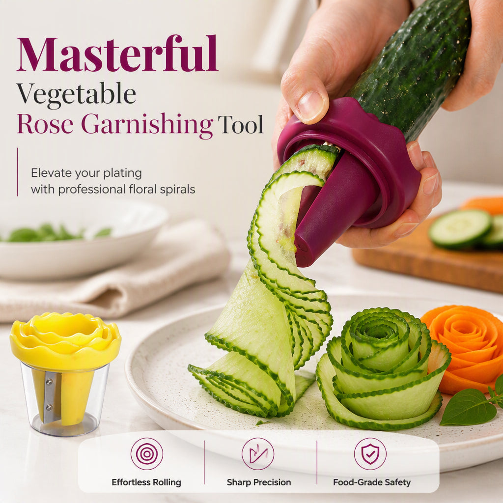 Spiraliseur et coupe-lgumes manuel pour raliser des roses Transformez vos carottes en roses dignes d'un restaurant en 60 secondes