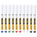 Marqueur industriel pointe extra?longue 20?mm, encre huile indlbile sans bouchon, multi?surfaces atelier