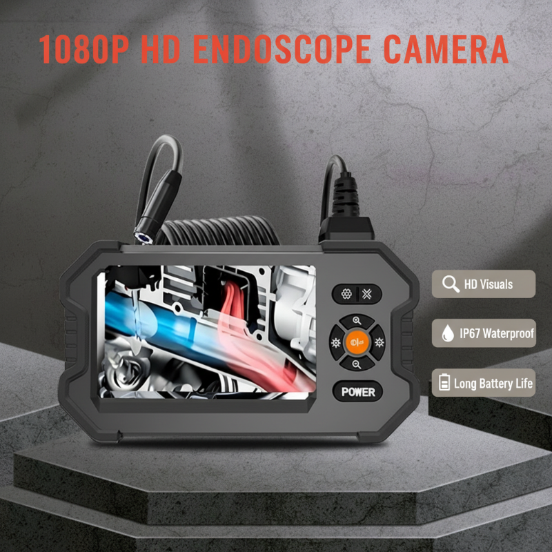 DE RDUCTION Camra endoscopique HD 1080p, cran 4,3 & IP67 Inspection prcise