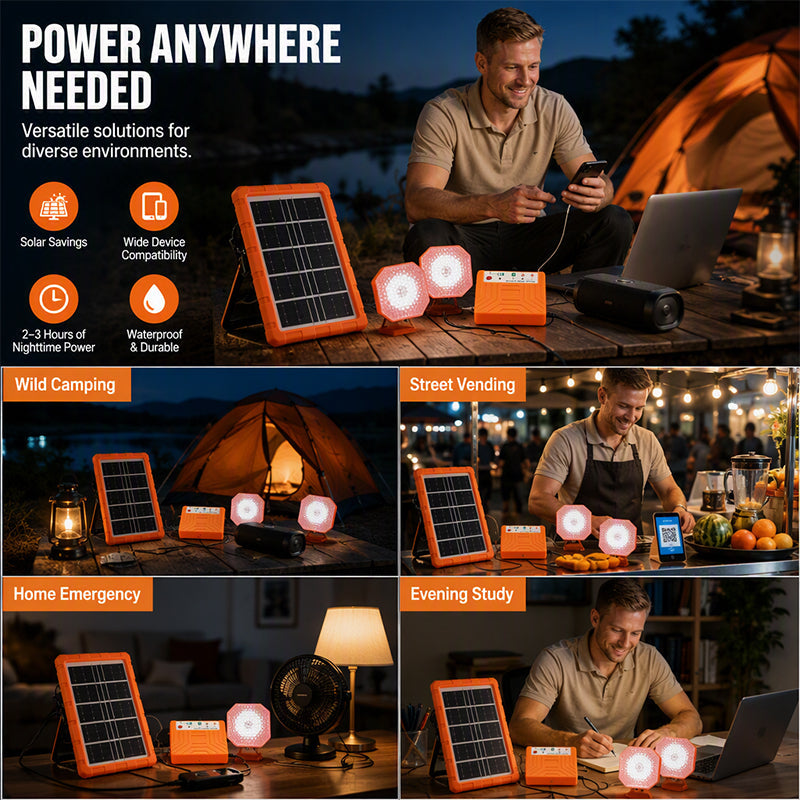 DE RDUCTION MAINTENANT Panneau solaire portable en matriau rsistant Recharge et alimentation 2 en 1, pour tlphones, batteries et appareils, camping et urgence