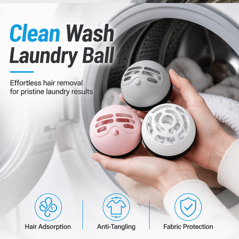 De rduction Balai anti-peluches et boule de lavage 2-en-1 pour lave-linge