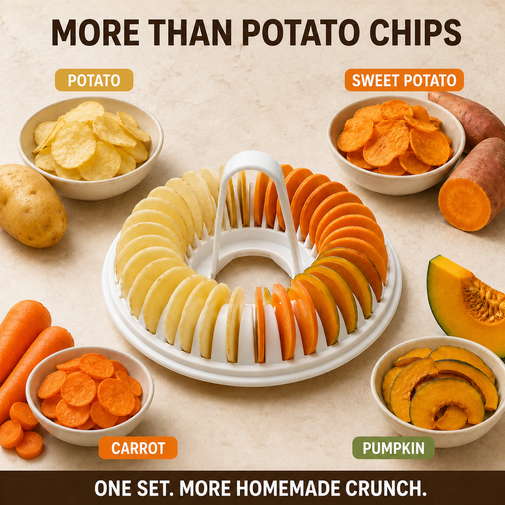 Machine chips de pommes de terre faire soi-mme pour micro-ondes avec ensemble de bols trancher