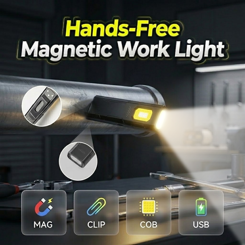Sonderpreis 16.99 Zwei kaufen, eine gratis Magnetische Freihand-Arbeitsleuchte
