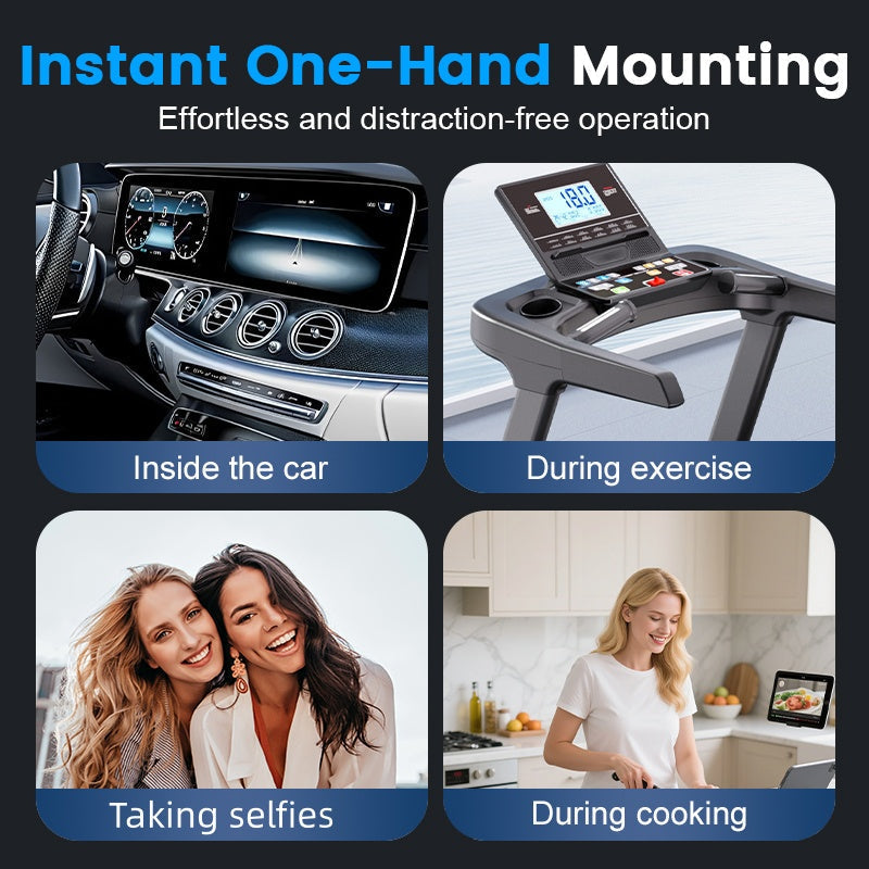 DE RDUCTION Magnetische Auto-Handyhalterung Verstellbar mit Saugnapfbasis, Leistungsstarke N55 Magnete, 1080° Drehung & Sofortbefestigung, Universell Kompatibel mit allen Smartphones