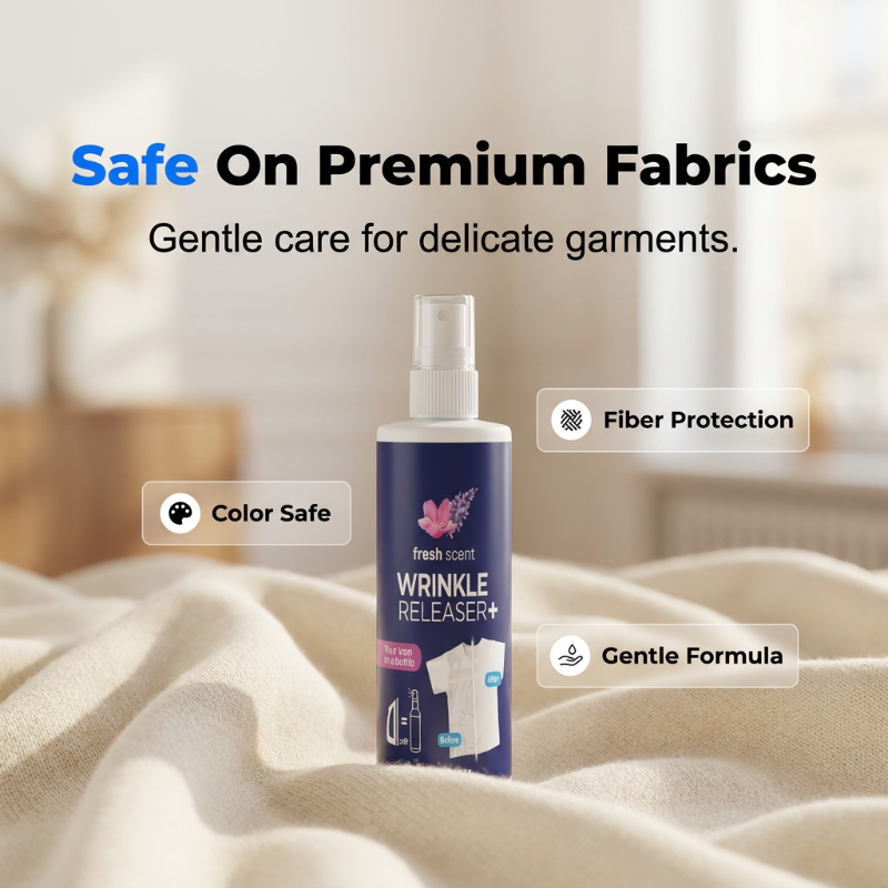 DE RDUCTION Reise-Anti-Falten-Spray Die verbesserte Formel glättet Hemden, Anzüge und Kleider im Handumdrehen, ganz ohne Bügeln