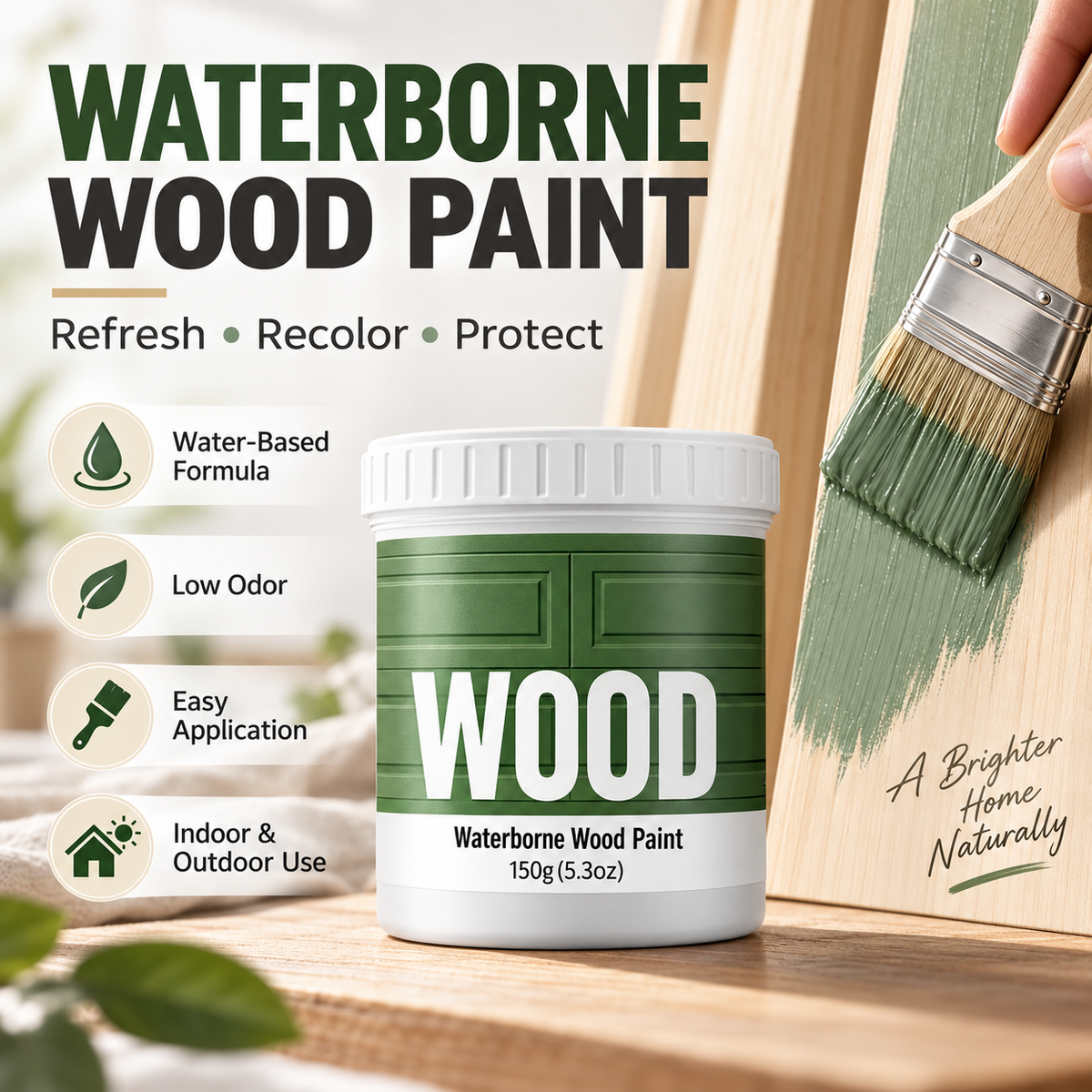 Peinture l'eau pour bois Peinture cologique pour la rnovation de meubles