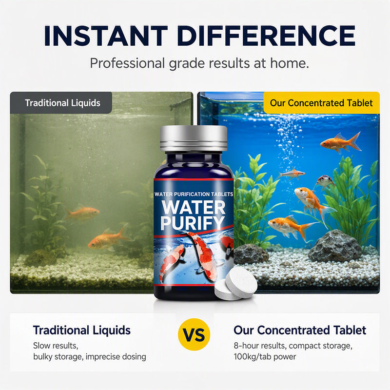 Professionelle Tabletten zur Reinigung von Aquarienwasser
