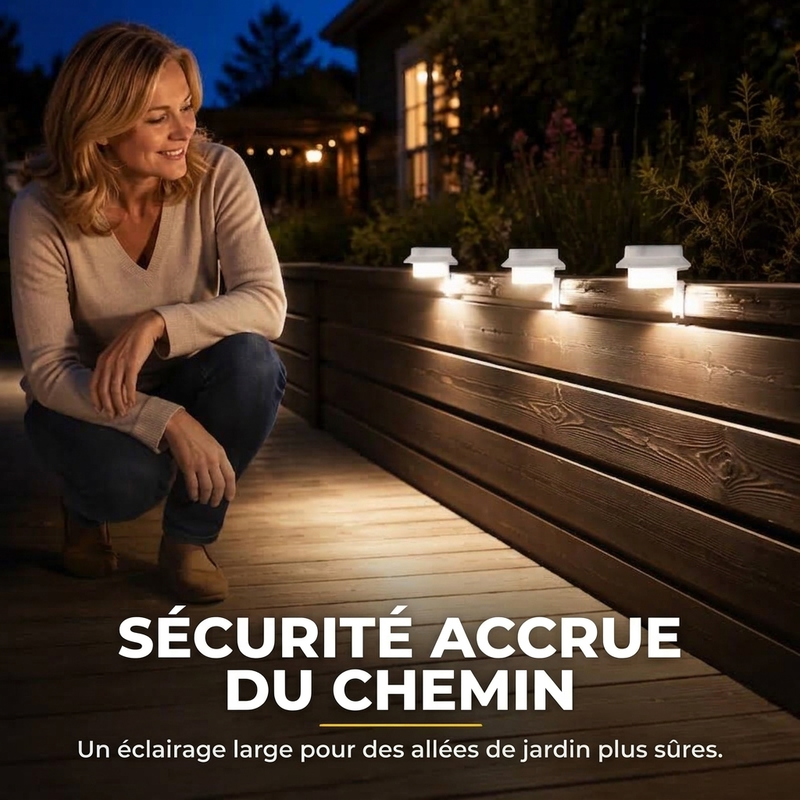 Rduction Lampes solaires murales pour gouttires LED tanches extrieur, parfait pour jardin et cl?ture