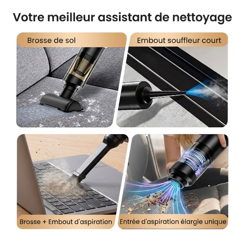 Vente chaude Aspirateur de voiture sans fil Slim V8 Mate haute puissance 13000Pa/30AW