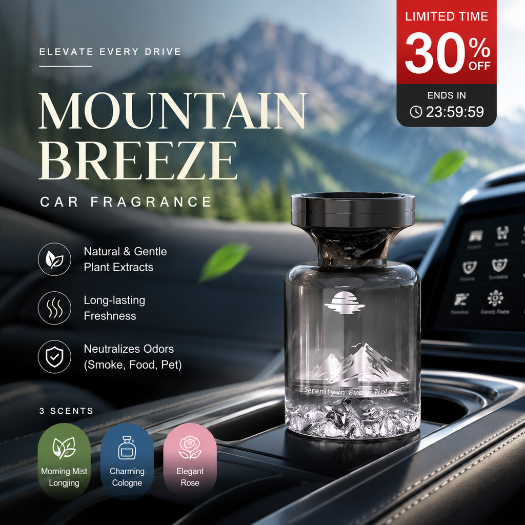 Dsodorisant longue dure pour voiture, base dextraits naturels. limine odeurs de fume et danimaux. Fra?cheur garantie plusieurs semaines. Motif montagne respirez pleins poumons