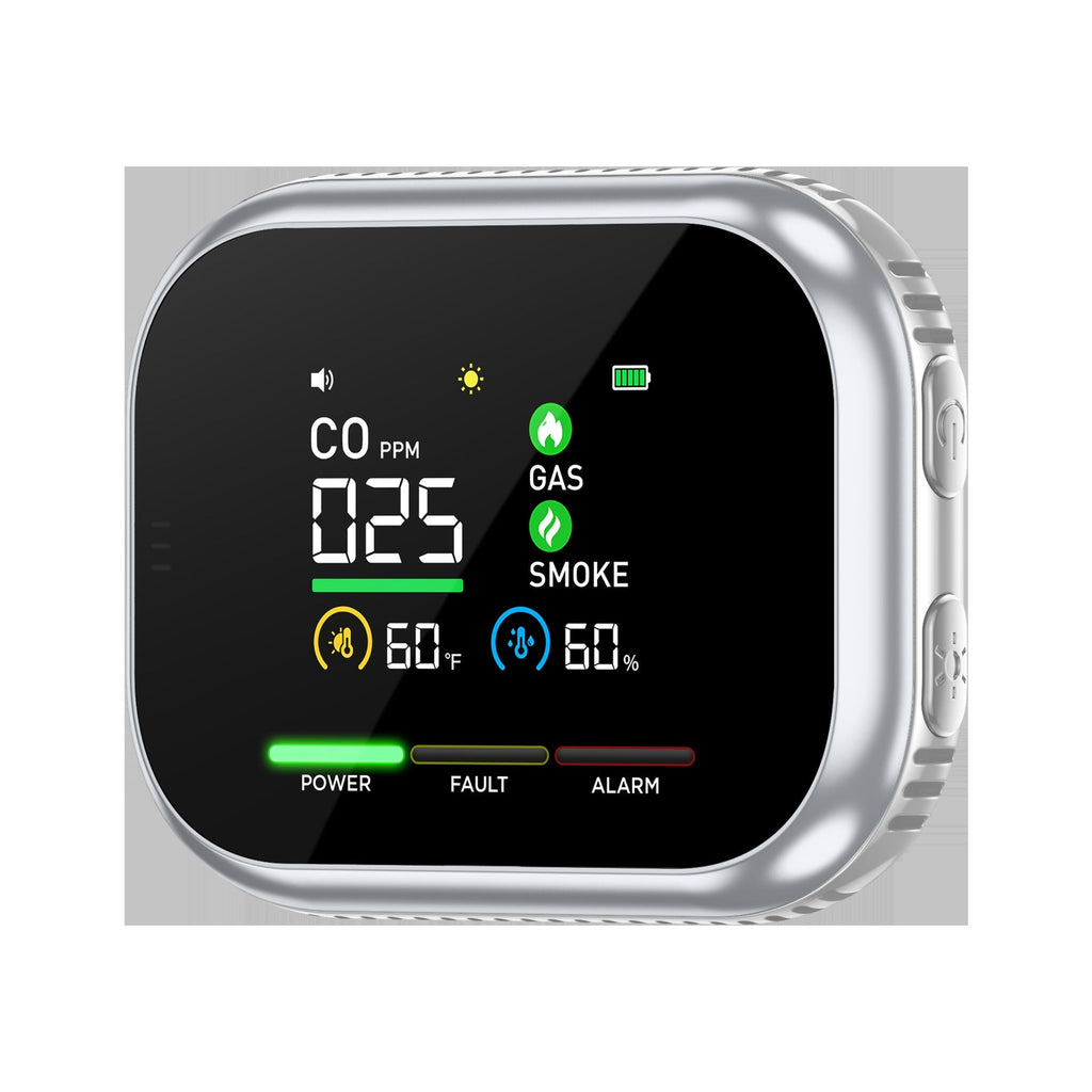 Dtecteur multigaz portable avec cran LCD et batterie de secours